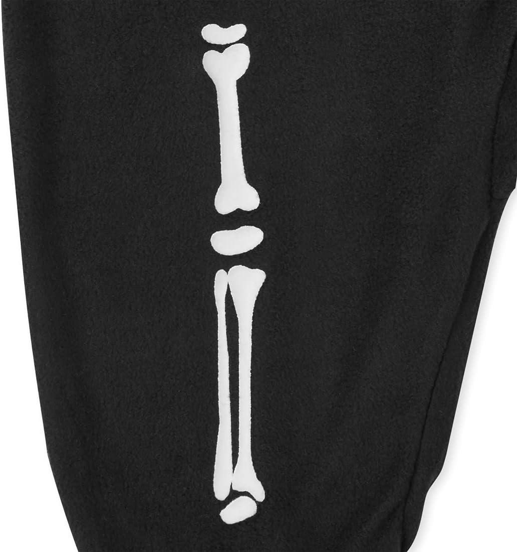 imageThe Childrens Place Baby and Family Matching Fleece Holiday Pajama SetHalloween Skeleton