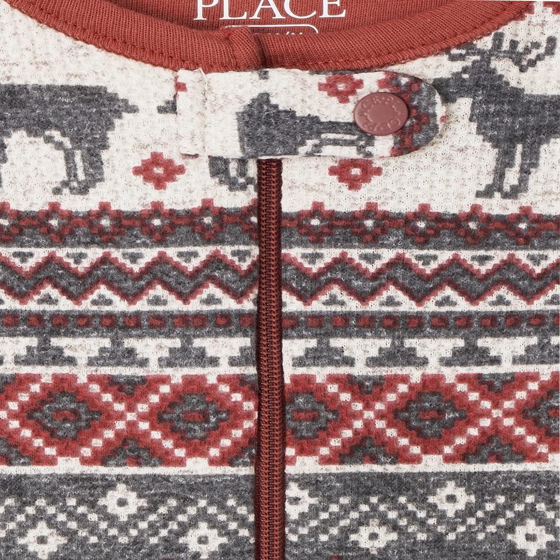 imageThe Childrens Place Family Matching Christmas and Holiday Pajama Sets CottonMoose Fairisle