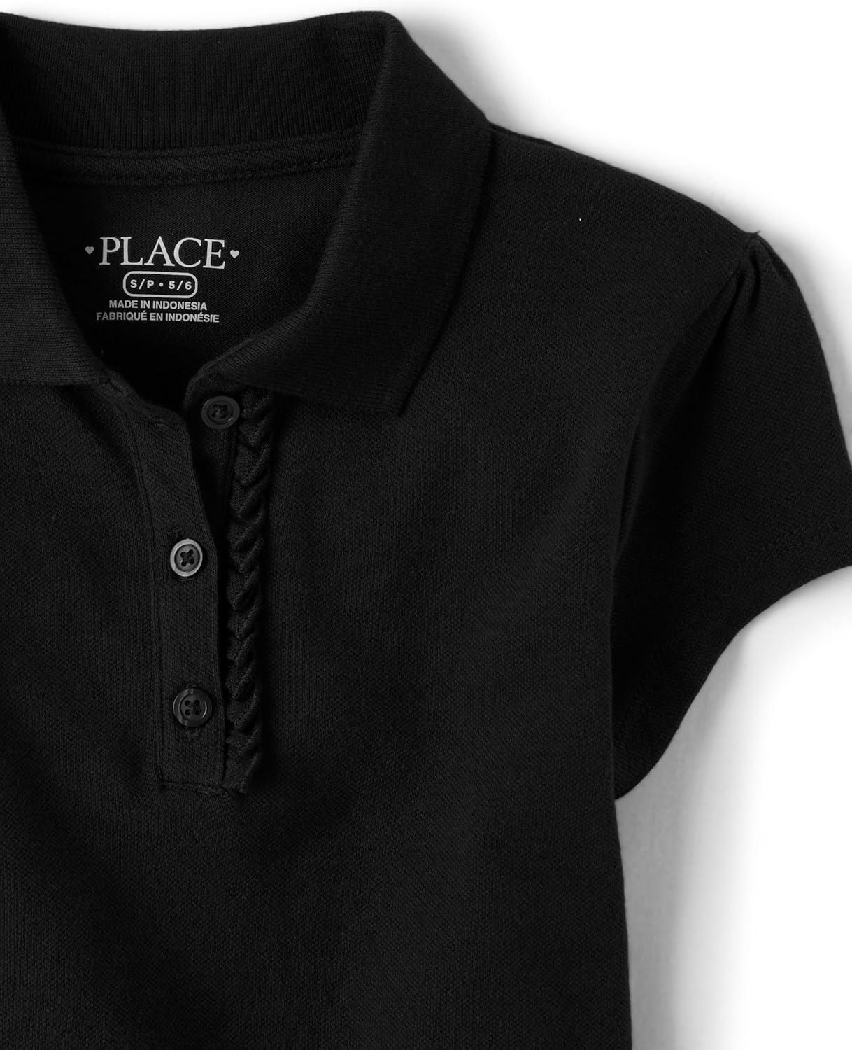 imageThe Childrens Place Multipack Short Sleeve Pique PoloBlack
