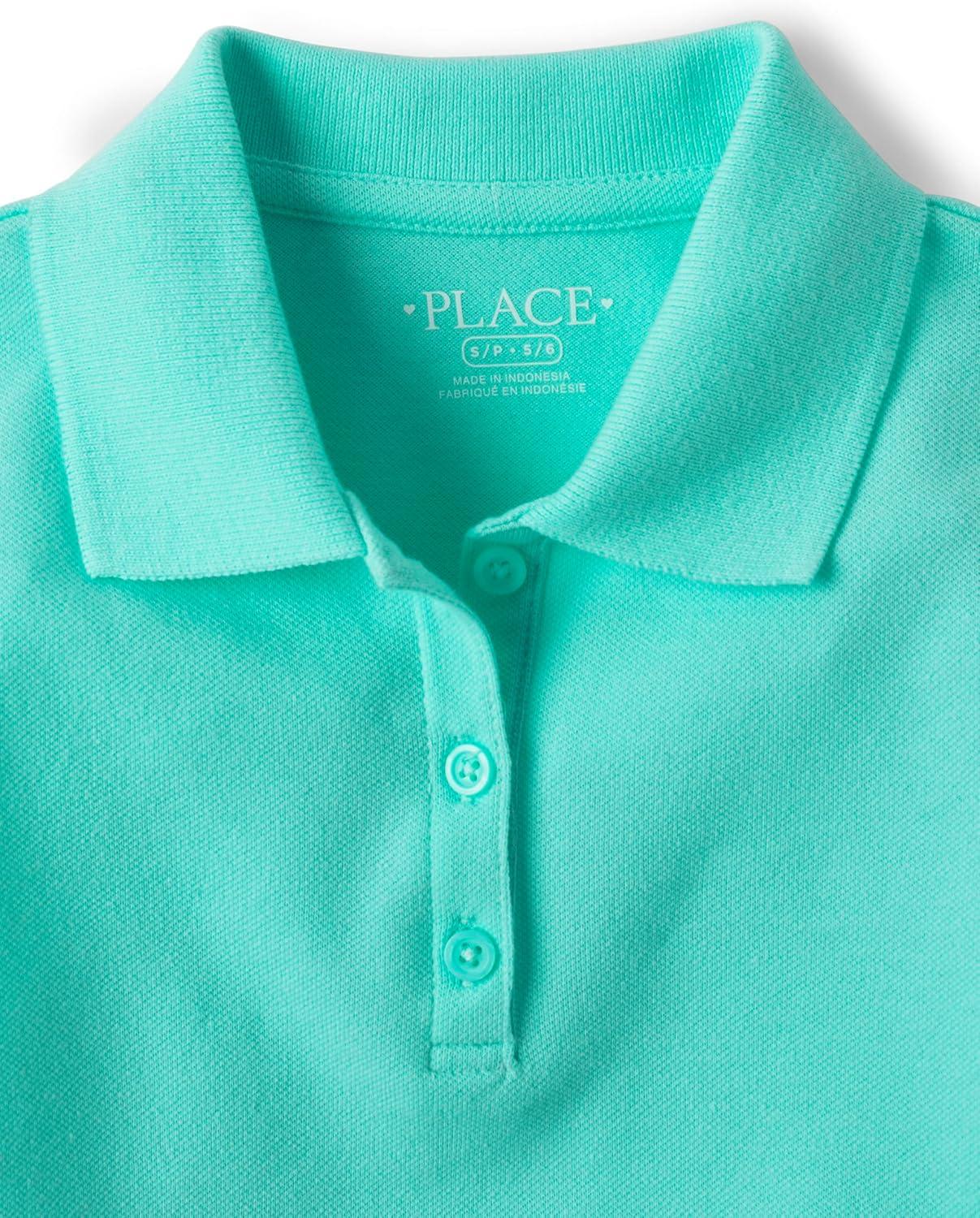 imageThe Childrens Place Multipack Short Sleeve Pique PoloSeafrostSparkle PinkPurple