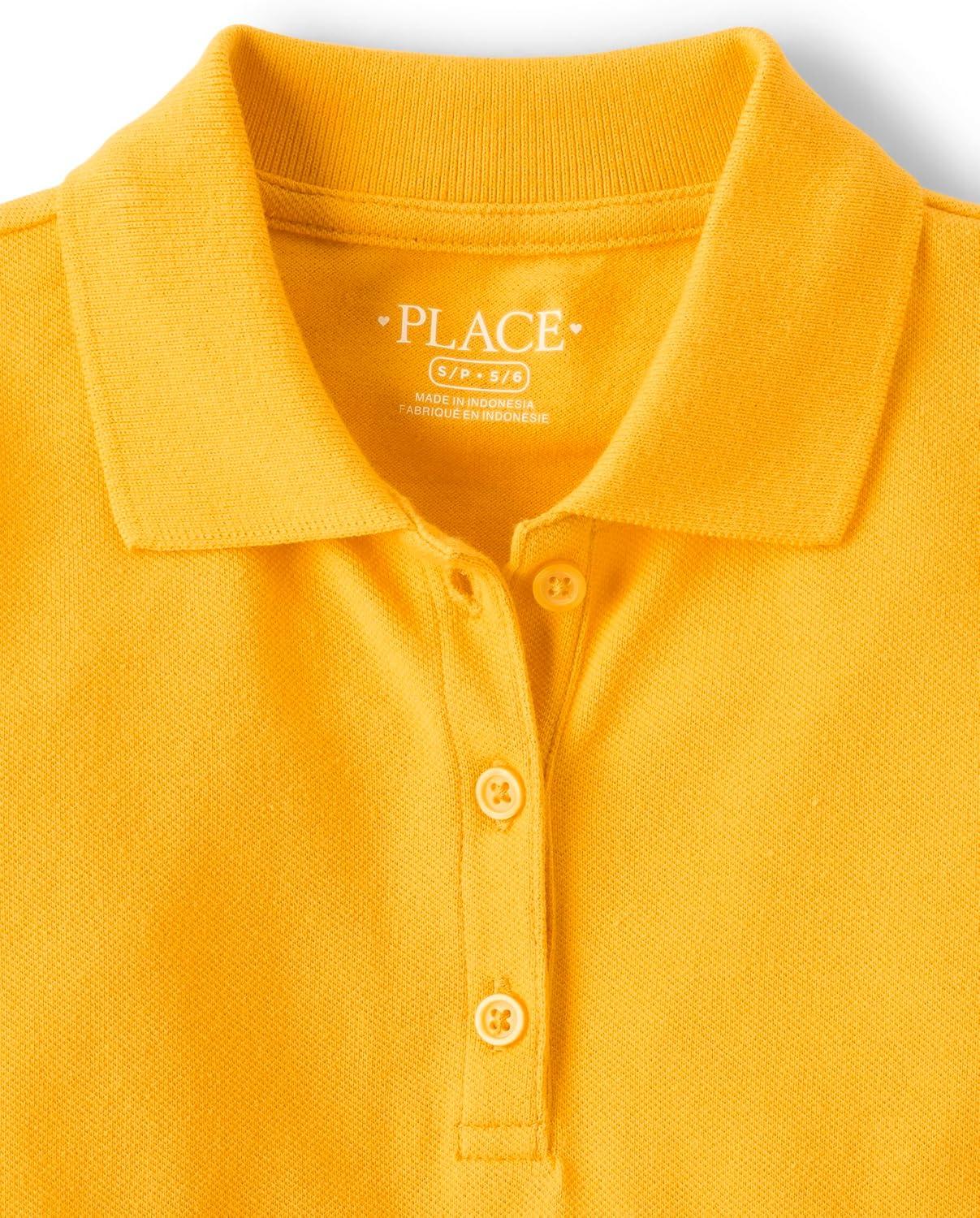 imageThe Childrens Place Multipack Short Sleeve Pique PoloYellowDaybreakWhite