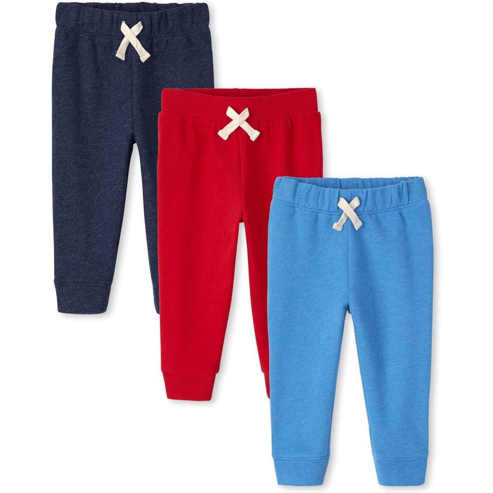 imageAnd Toddler Boy Active Striped Fleece Jogger Pants 2packAt Sea  Cupids Arrow  Tidal Single