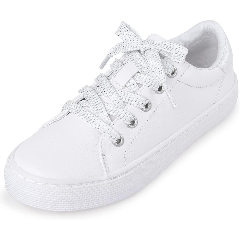 imageThe ChildrenS Place Girls Uniform Low Top SneakersWhite