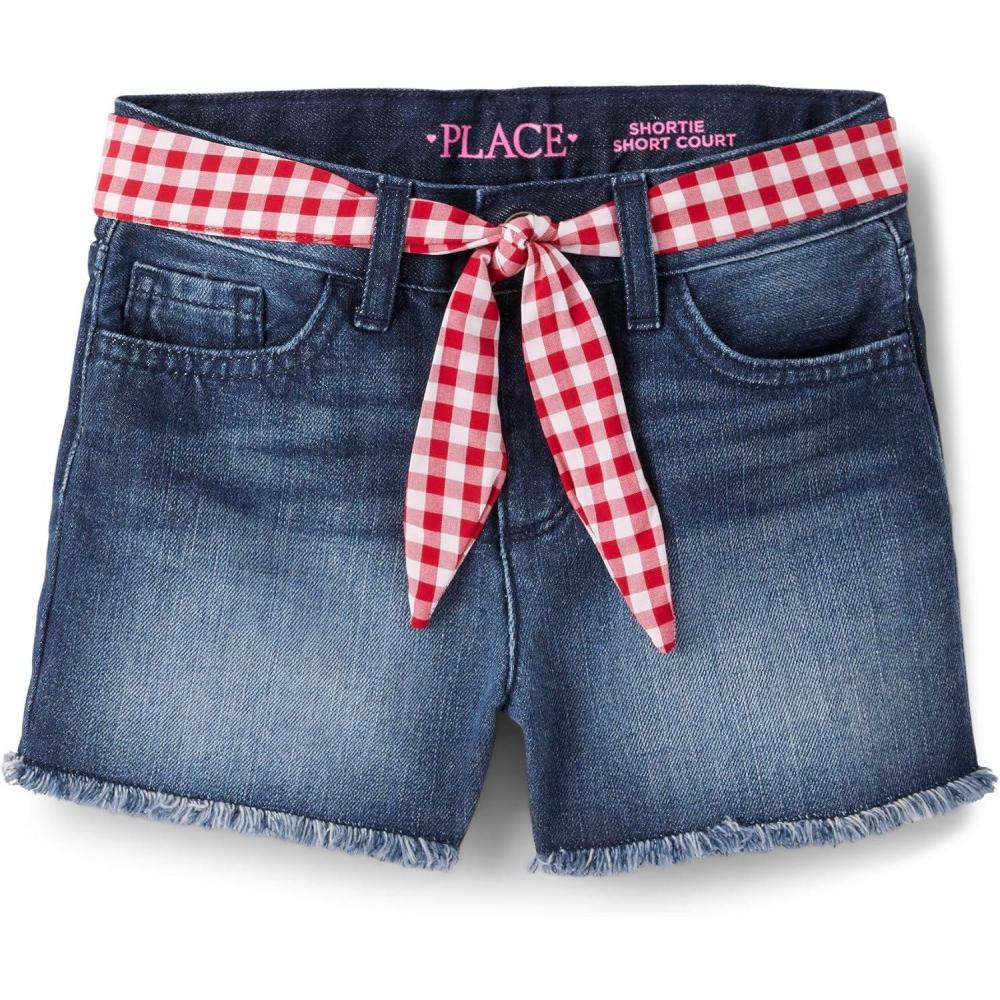 imageThe Childrens Place Denim Shortie ShortsBrooke Wash