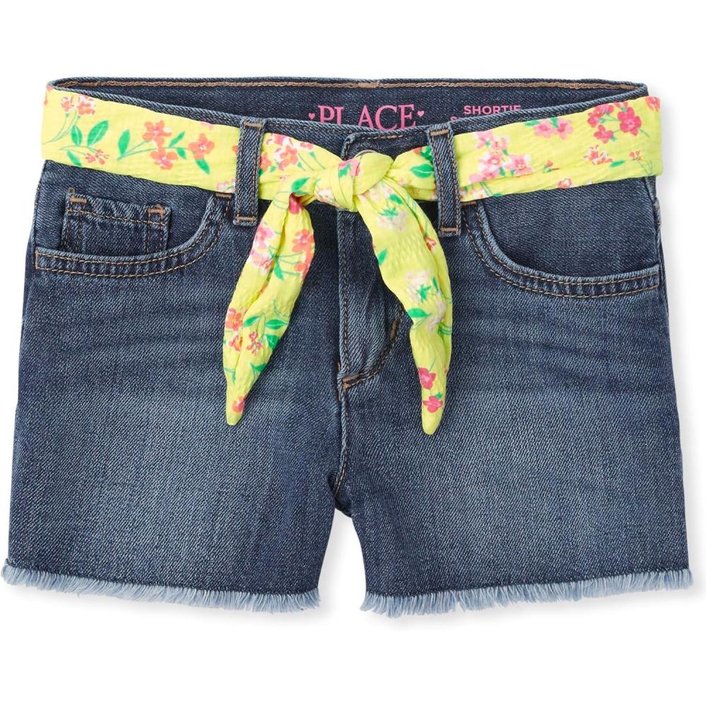 imageThe Childrens Place Denim Shortie ShortsMaya Wash