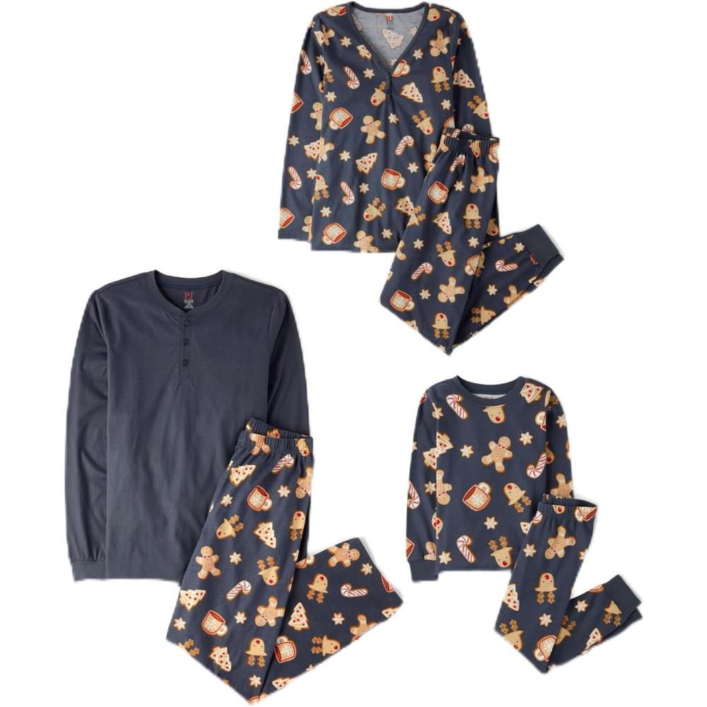 imageThe Childrens Place Family Matching Christmas and Holiday Pajama Sets CottonFamily Cookies