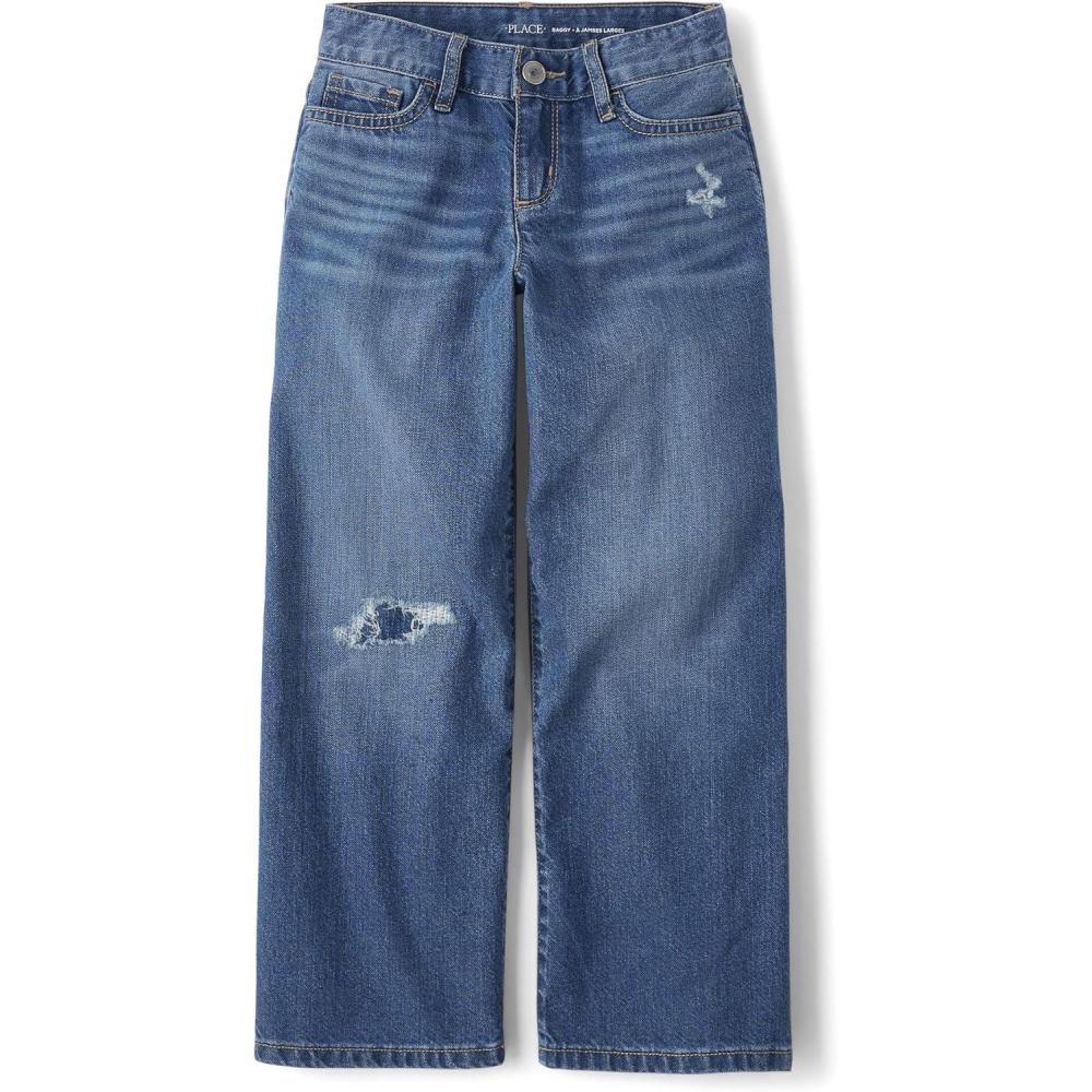 imageThe Childrens Place Girls Baggy JeansGrove Wash