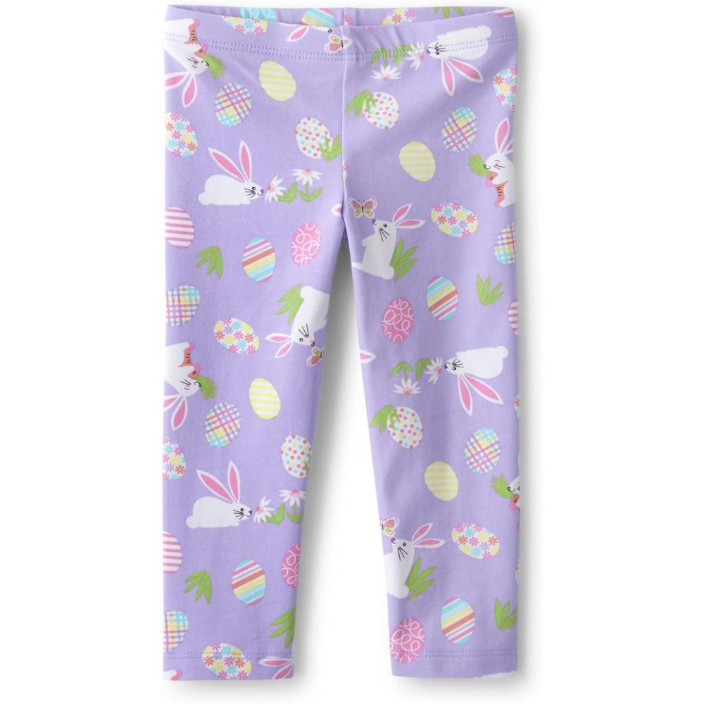 imageThe Childrens Place Girls Fashion LeggingsEaster Bunnies and Eggs