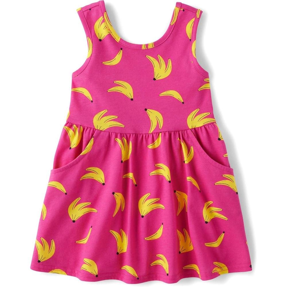 imageThe Childrens Place Girls Short Sleeve Dressy DressPink Glow