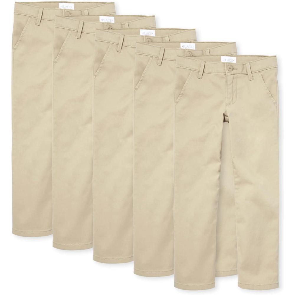 imageThe Childrens Place Stretch Skinny Chino PantsmultipacksSandy 5pack
