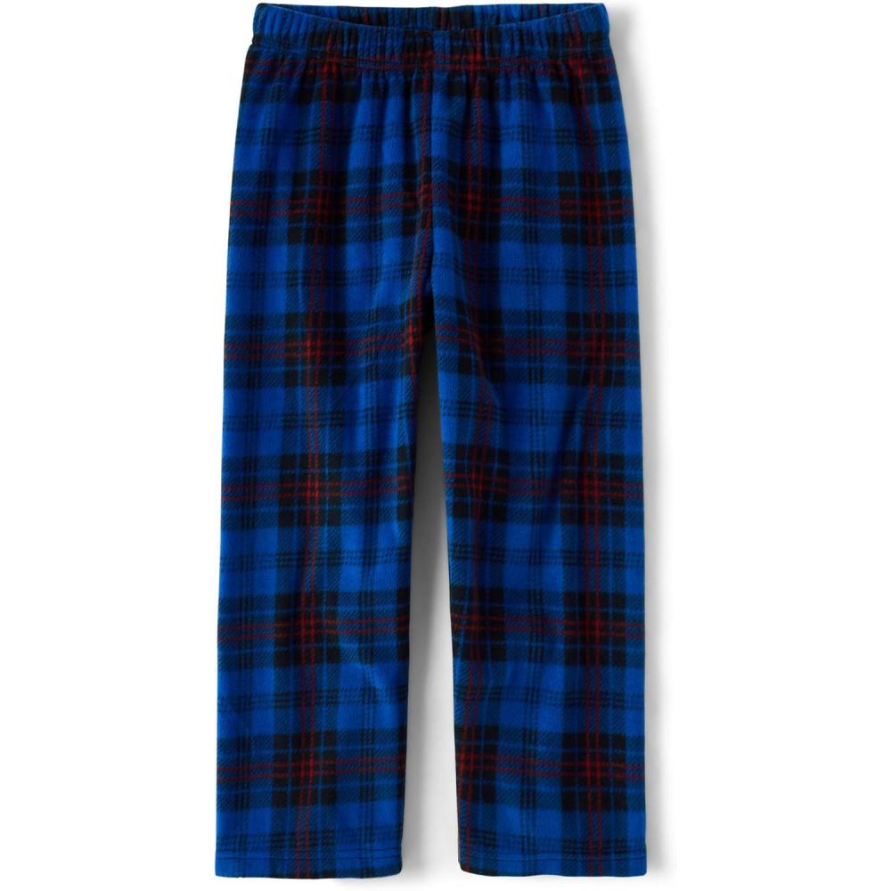 imageThe Childrens Place boys Fleece Pajama PantsBlue Plaid