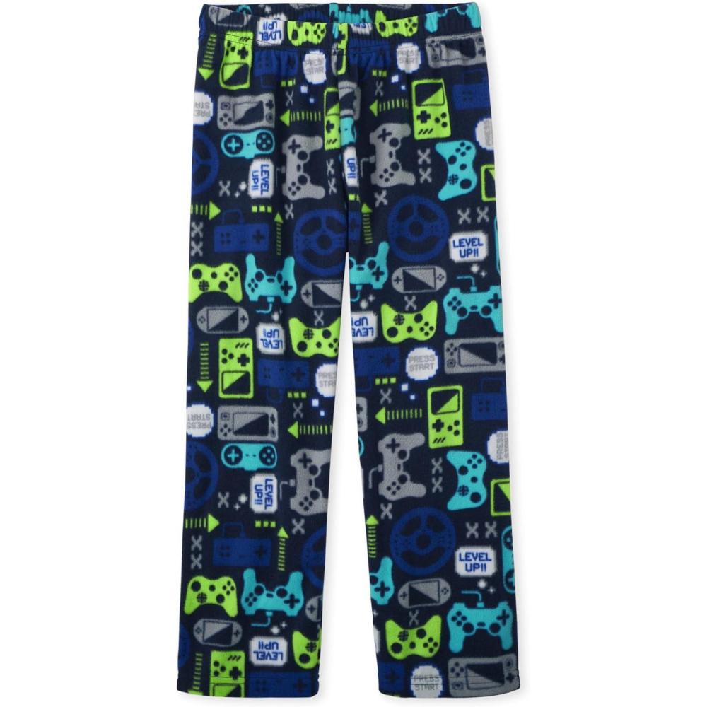 imageThe Childrens Place boys Fleece Pajama PantsNavy Gamer