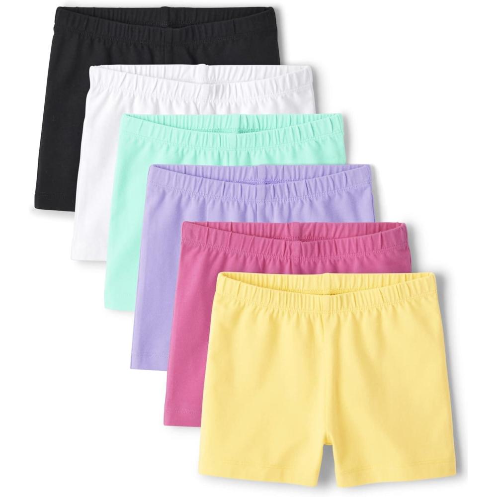 imageThe Childrens Place girls Assorted Cartwheel ShortsMulti Color 6pack