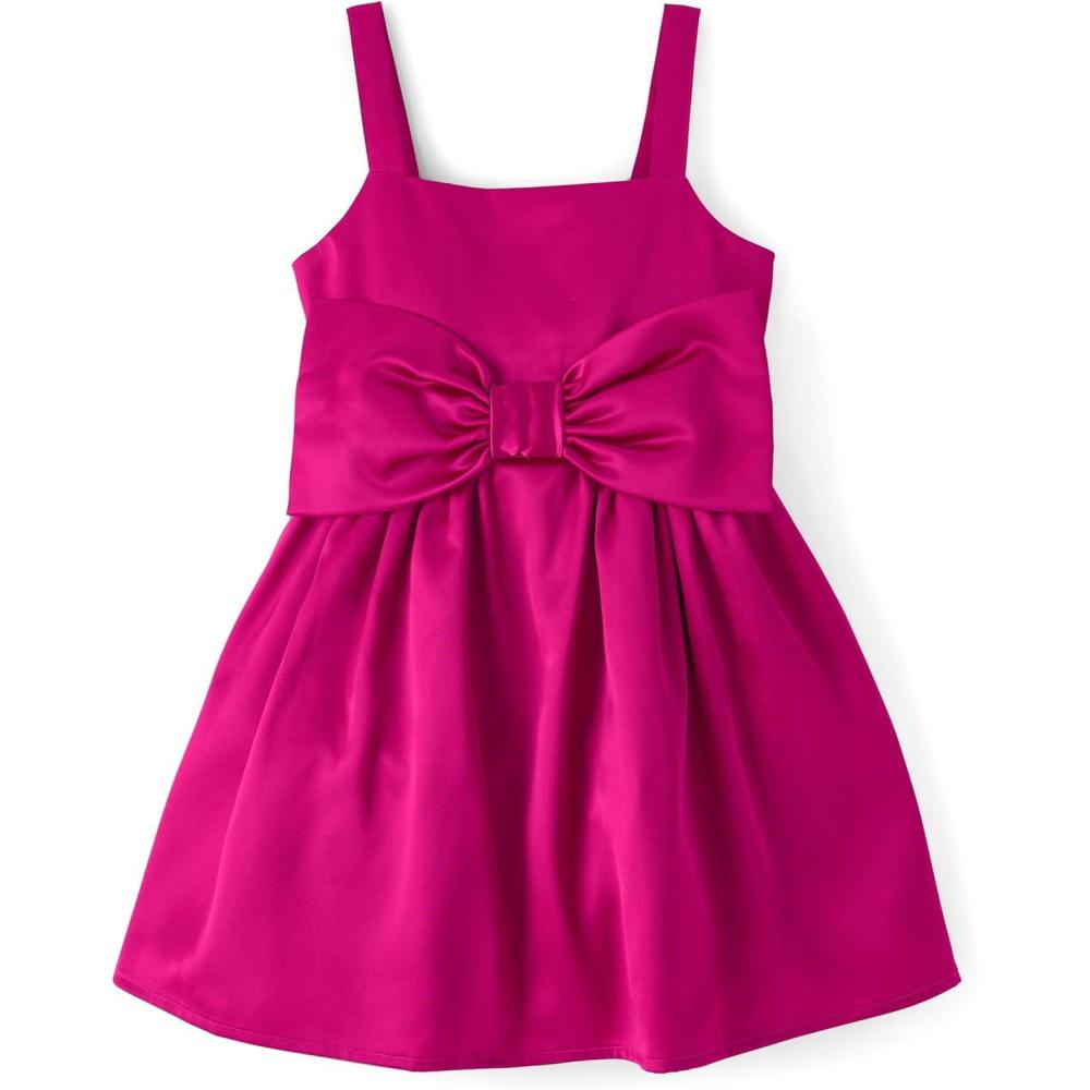 imageThe Childrens PlaceGirlsSleeveless Dressy DressesWild Fuschia Bow6