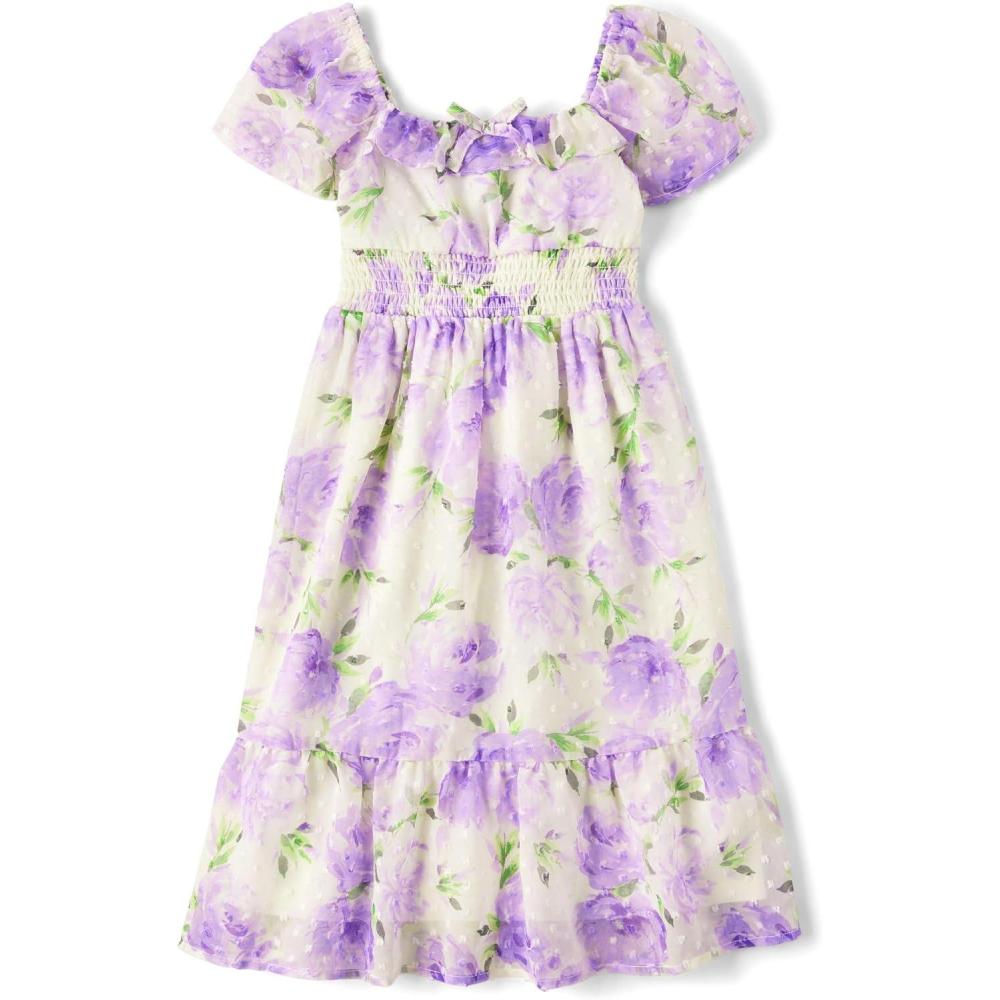 imageThe Childrens PlaceShort Sleeve Fashion DressBunnys Tail Floral
