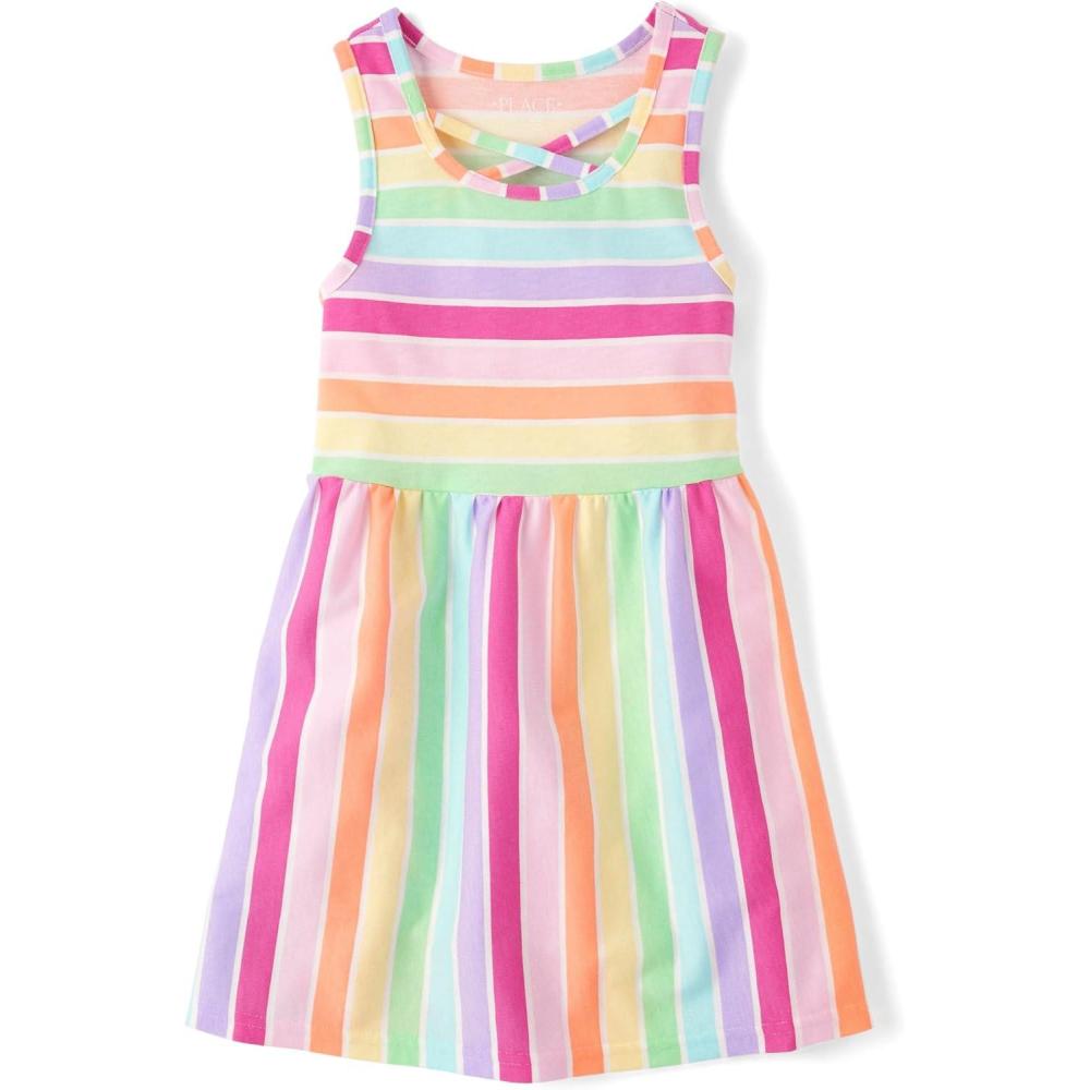 imageThe Childrens PlaceShort Sleeve Fashion DressMulticolor Stripe