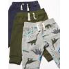 And Toddler Boy Active Striped Fleece Jogger Pants 2-pack(Tidal/Olive/Allover Dino)