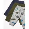 And Toddler Boy Active Striped Fleece Jogger Pants 2-pack(Tidal/Olive/Allover Dino)