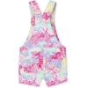 The Children’S Place Girls Denim Shortall Overalls(Bandana Tie Dye)