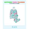 The Children’s Place Baby Christmas and Holiday Kids 2 Piece Pajama Sets, Velour(Turquoise Holiday Candy)
