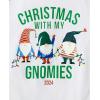 The Children’s Place Baby and Family Matching Fleece Holiday Pajama Set(Green Christmas With My Gnomies)