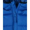 The Children’s Place Baby and Toddler Boys’ Medium Weight Wind-Resistant, Water-Resistant Puffer Jacket(Blue)