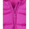 The Children’s Place Baby and Toddler Girls’ Medium Weight Wind-Resistant, Water-Resistant Puffer Jacket(Echanted Pink)