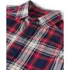 The Children’s Place Baby-Boys and Toddler Boys Poplin Short Sleeve Button Down Shirt(Apple Red Plaid)