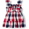The Children’s Place Baby-Girls and Newborn Casual Short Sleeve Dress with Diaper Cover(Americana Gingham)