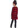 The Children’s Place Baby-Girls and Toddler Skater Dress, Long Sleeve(Classic Red Bufflo Plaid Single)