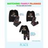 The Children’s Place Family Matching, Christmas and Holiday Pajama Sets, Cotton(Black Glow)