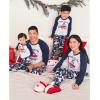 The Children’s Place Family Matching, Christmas and Holiday Pajama Sets, Cotton(Blue Home for the Holidays)