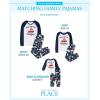 The Children’s Place Family Matching, Christmas and Holiday Pajama Sets, Cotton(Blue Home for the Holidays)
