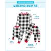 The Children’s Place Family Matching, Plaid Waffle 2 Piece Pajama Sets(Black/White Check)