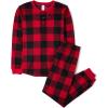 The Children’s Place Family Matching, Plaid Waffle 2 Piece Pajama Sets(Red Buffalo Plaid)