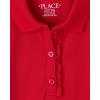 The Children’s Place Girls Pique Polo Dress(Ruby)