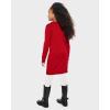The Children’s Place Girls Puff Sleeve Dress, Long Sleeve(Classic Red Reindeer)