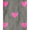 The Children’s Place Girls Puff Sleeve Dress, Long Sleeve(Grey Hearts)