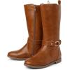 The Children’s Place Girls’ Tall Riding Boot Equestrian(Tan)