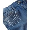 The Children’s Place Girls Wide Leg Jeans(Grove Wash Studded)