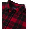 The Children’s Place Men’s Long Sleeve Flannel Button Up Shirt Buffalo Plaid(Red Birch Flannel – Dad)