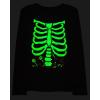The Children’s Place Unisex-Child All Holidays,Birthdays Long Sleeve Graphic T-Shirts,2 Pack(Skeleton Candy/Witch Cat)