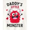 The Children’s Place baby boys Button Long Sleeve Top and Pants Snug Fit 100% Cotton 2 Piece Pajama Set(Daddys Monster)