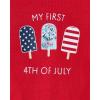 The Children’s Place baby-boys And Newborn Short Sleeve Bodysuit and Shorts Outfit(My First 4th of July)
