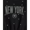 The Children’s Place girls Active Long Sleeve Embellished Winter Warm Sweatshirt(New York)