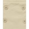 The Children’s Place girls Button Skort(Sandy 2-pack)