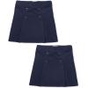 The Children’s Place girls Button Skort(Sandy/Tidal 2-pack)