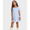 The Children’s Place girls Floral Smocked Babydoll Dress(Breeze)
