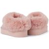 The Children’s Place girls Girls Indoor/Outdoor Comfy Slip on Platform Shoes, Faux Fur Lined(Pink)