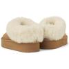 The Children’s Place girls Girls Indoor/Outdoor Comfy Slip on Platform Shoes, Faux Fur Lined(Tan)